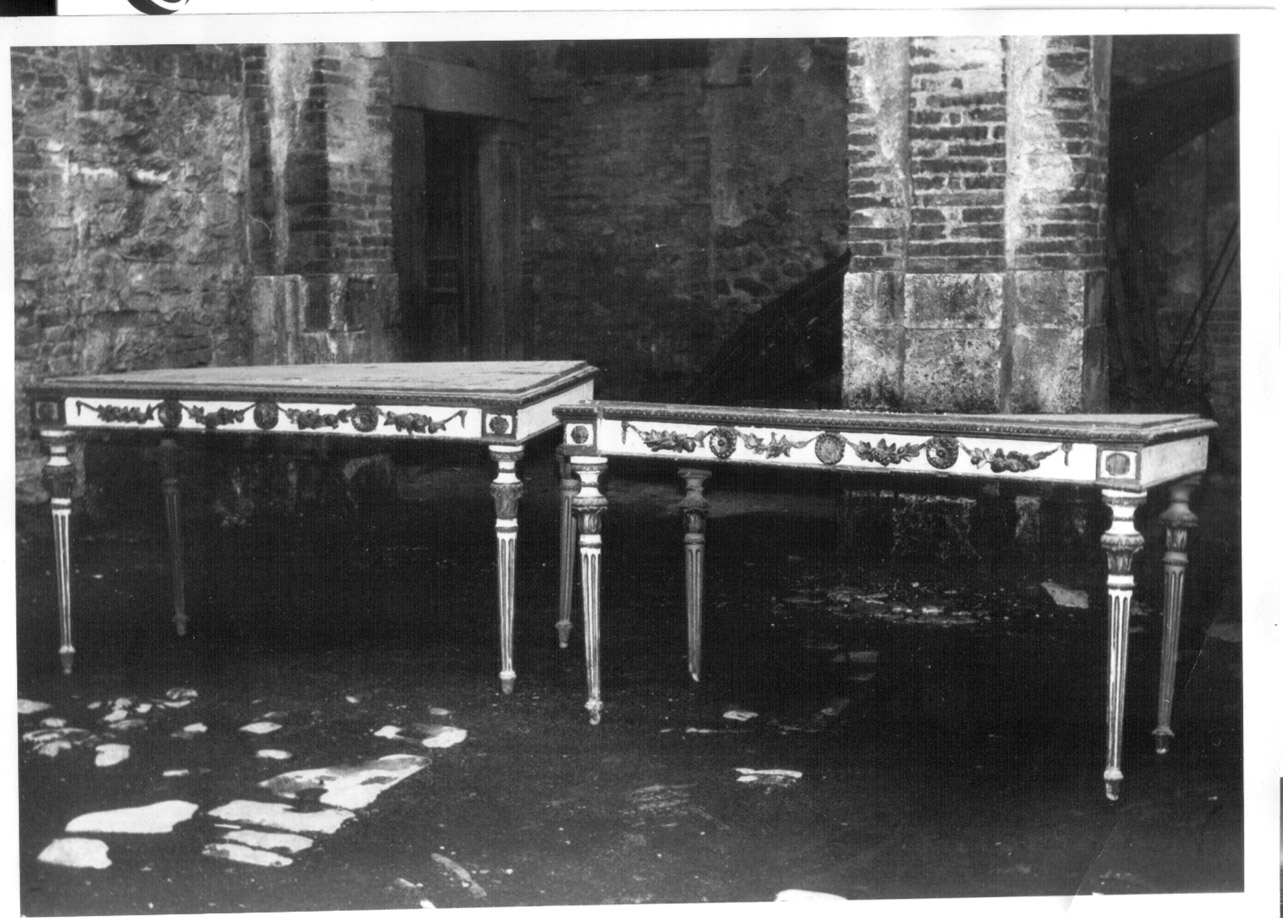 tavolo, coppia - bottega Italia centrale (fine sec. XVIII)