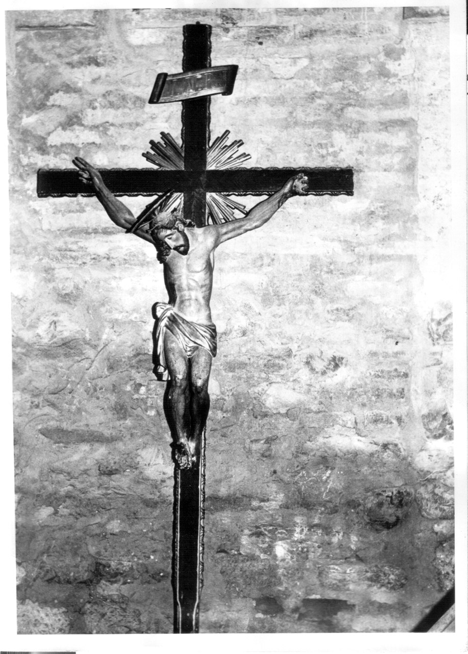 Cristo crocifisso (croce processionale, opera isolata) - bottega Italia centrale (seconda metà sec. XVII)