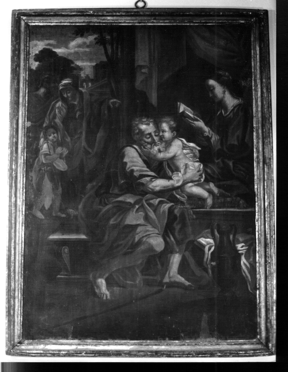 Sacra Famiglia con San Giovanni Battista bambino, Sant'Elisabetta e San Zaccaria (dipinto, opera isolata) - ambito Italia centrale (prima metà sec. XVIII)