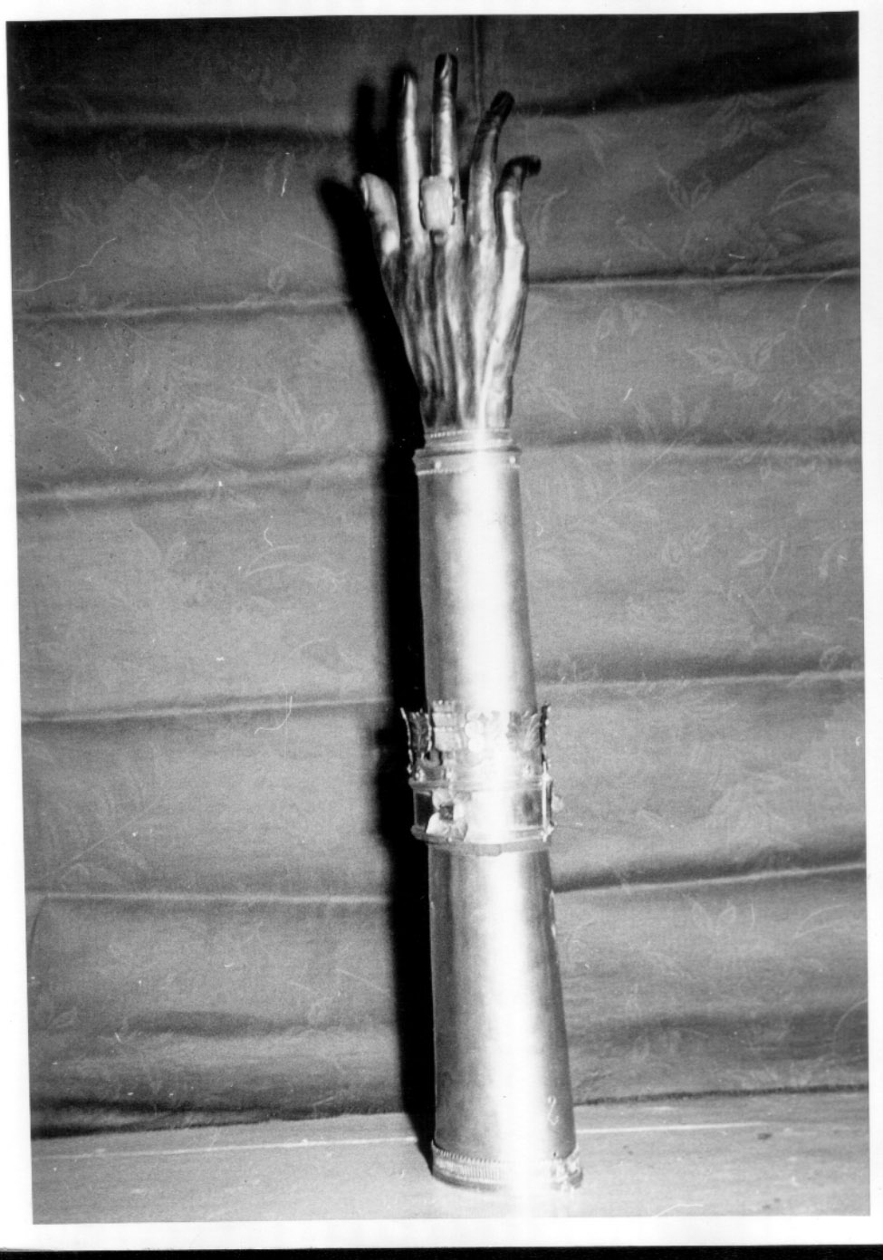 reliquiario antropomorfo - a braccio, opera isolata - bottega Italia centrale (metà sec. XV)