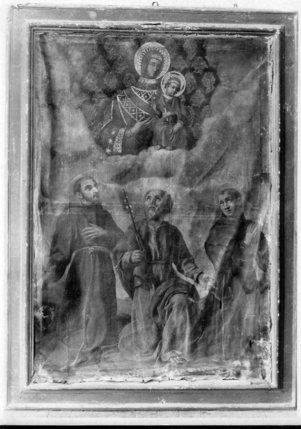 Madonna di Costantinopoli e Santi (dipinto, opera isolata) - ambito Italia centrale (primo quarto sec. XVII)