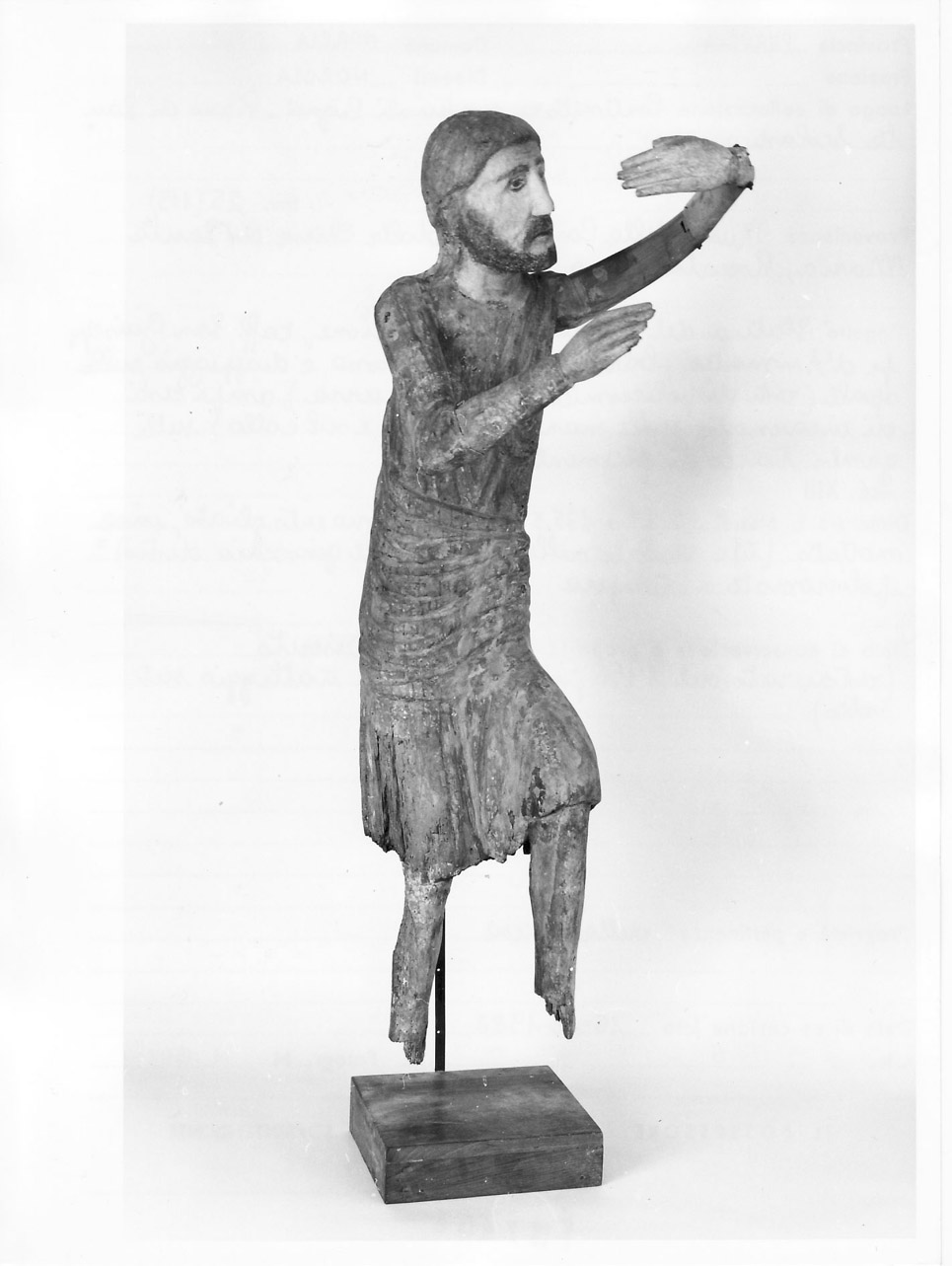 San Giuseppe d'Arimatea (statua, elemento d'insieme) - bottega Italia centrale (sec. XIII)