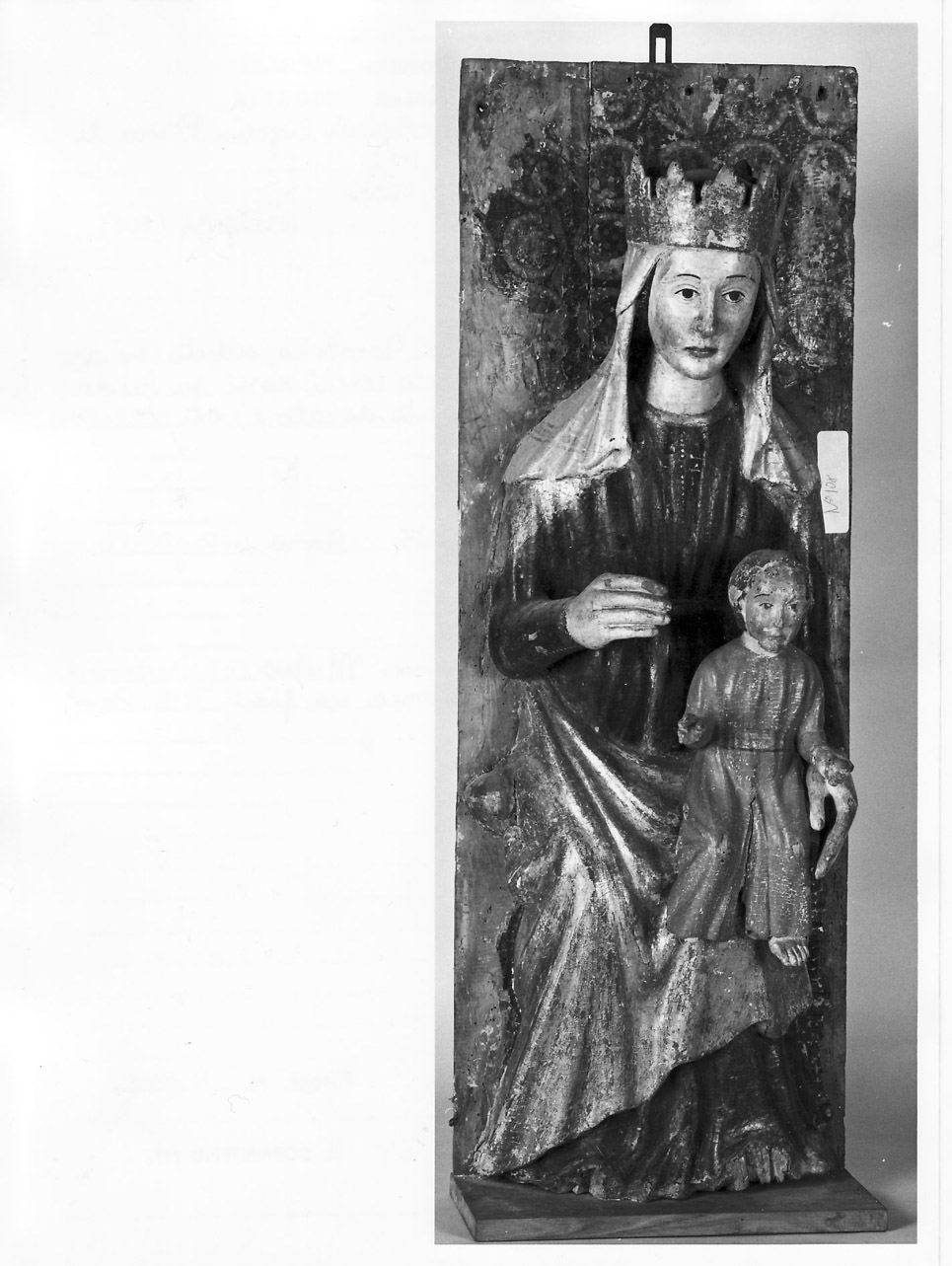 Madonna con Bambino in trono (statua, opera isolata) - bottega Italia centrale (sec. XIV)