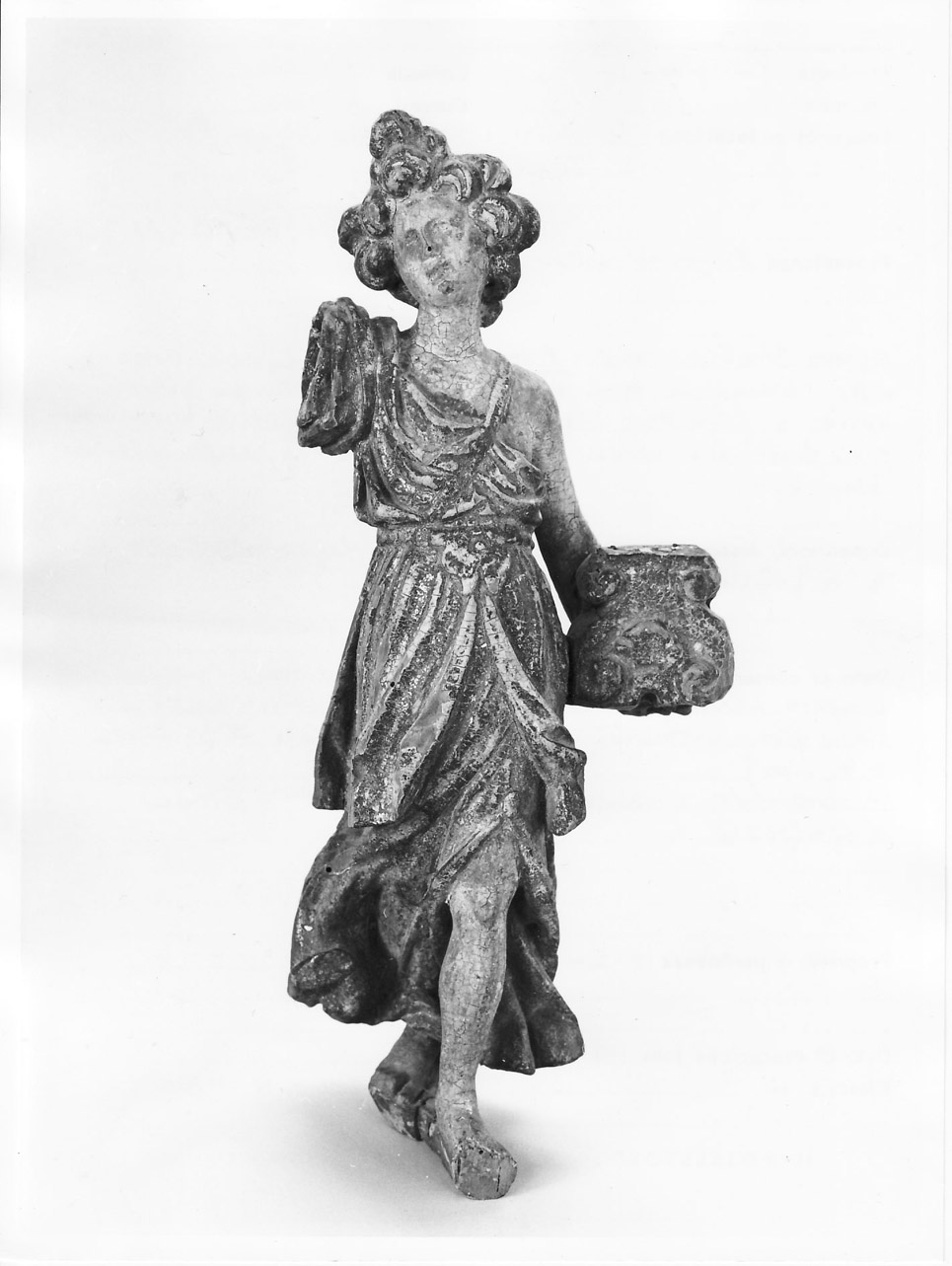 angelo reggitorcia (statuetta, opera isolata) - bottega Italia centrale (sec. XVII)