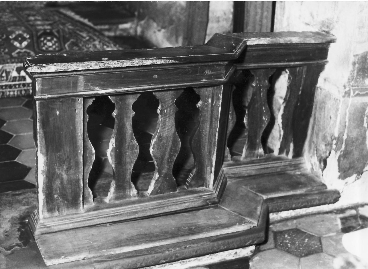 balaustrata, frammento - bottega Italia centrale (fine sec. XVIII)