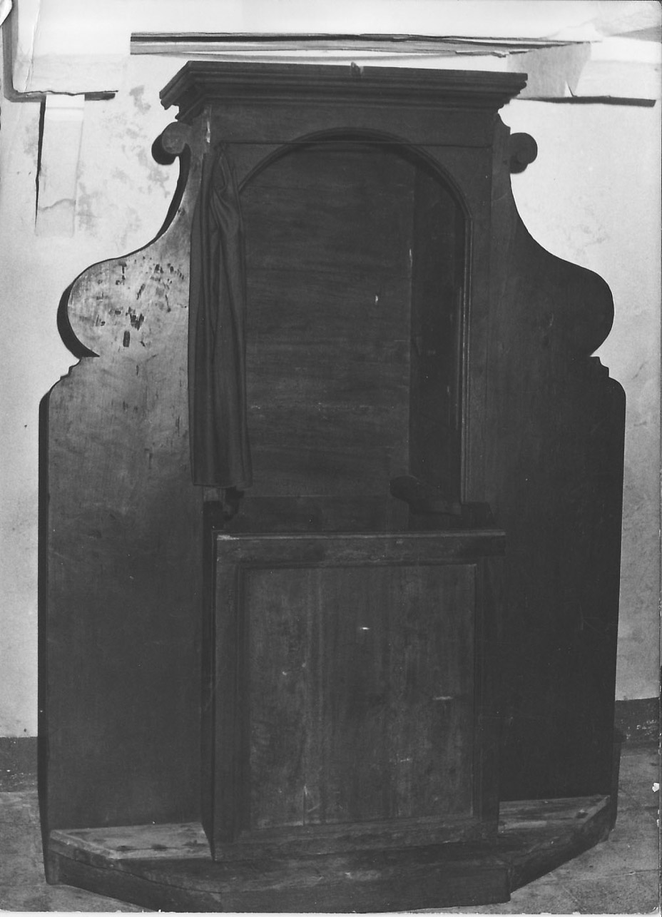 confessionale, opera isolata - bottega Italia centrale (sec. XVIII)