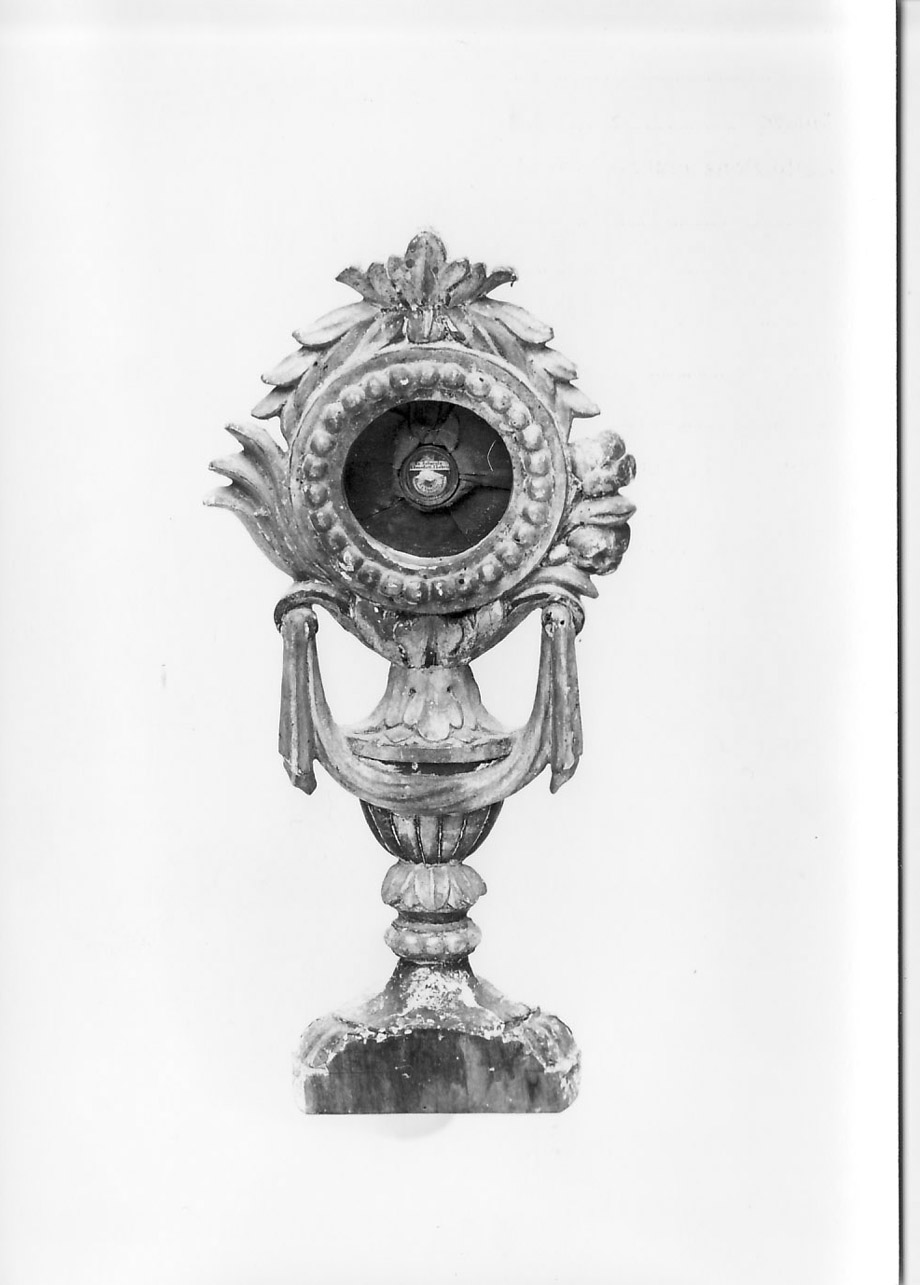 reliquiario - a ostensorio, coppia - bottega Italia centrale (fine sec. XVIII)