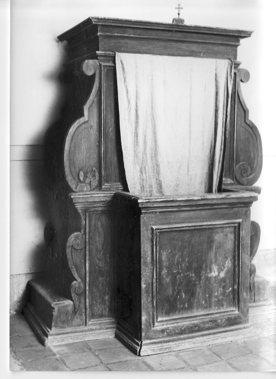 confessionale, opera isolata - bottega Italia centrale (sec. XVIII)