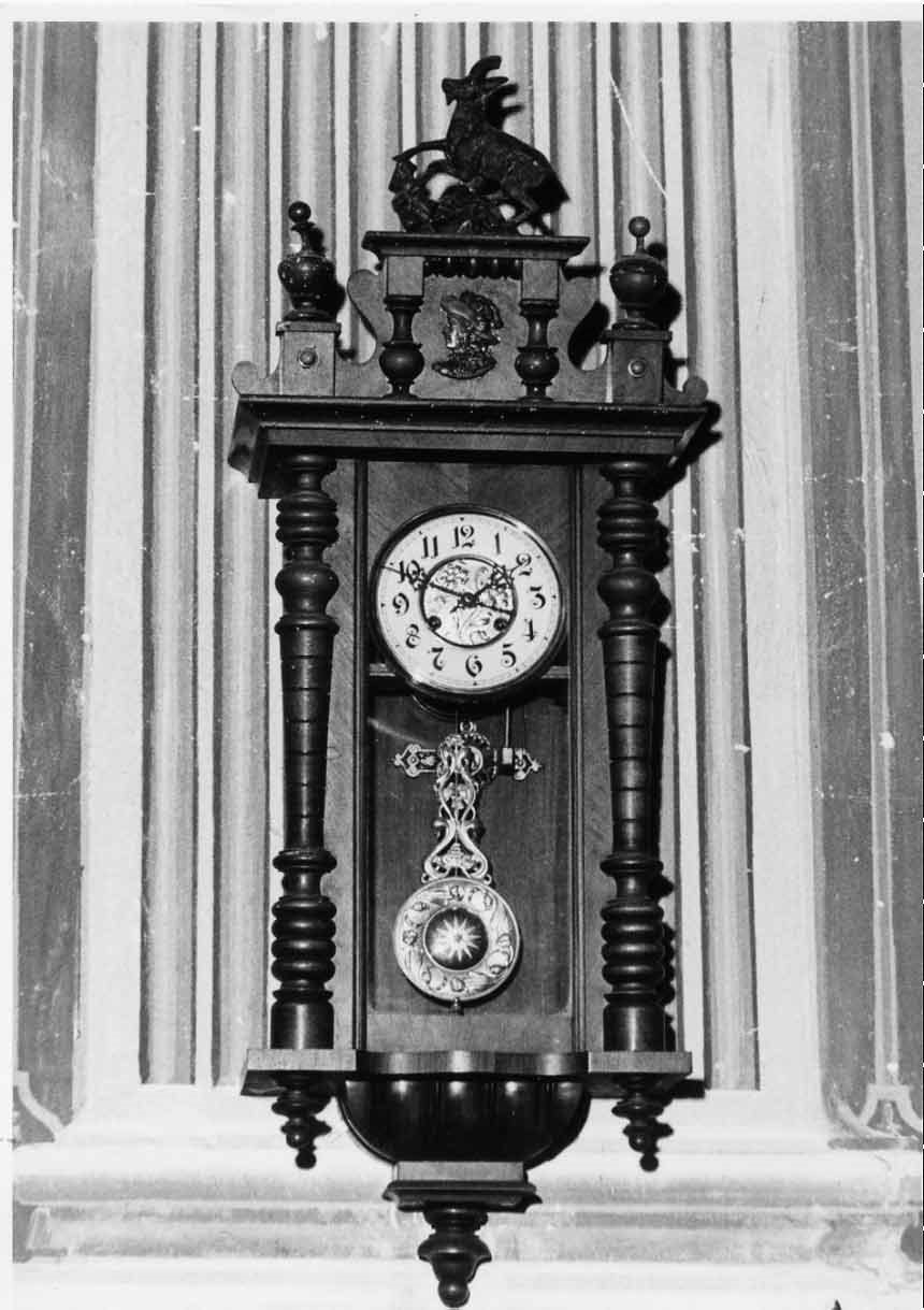 cassa di orologio a pendolo, opera isolata - bottega umbra (sec. XIX)