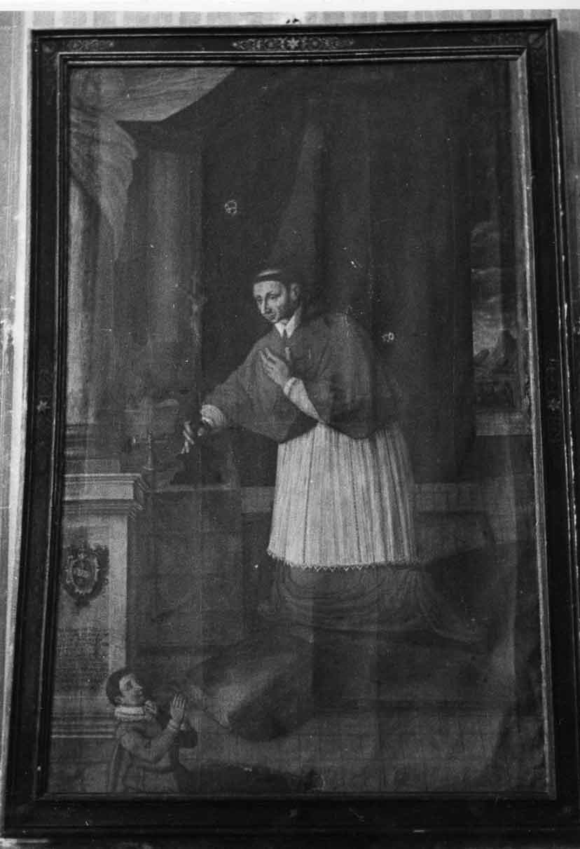 San Carlo Borromeo (dipinto, opera isolata) - ambito umbro (sec. XVII)