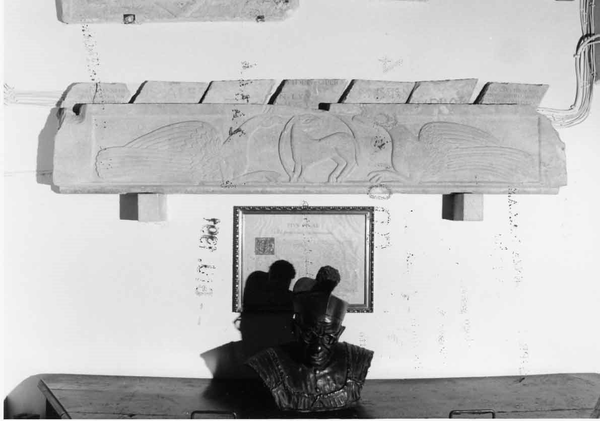 architrave, opera isolata - bottega italiana (secc. XII/ XIII)