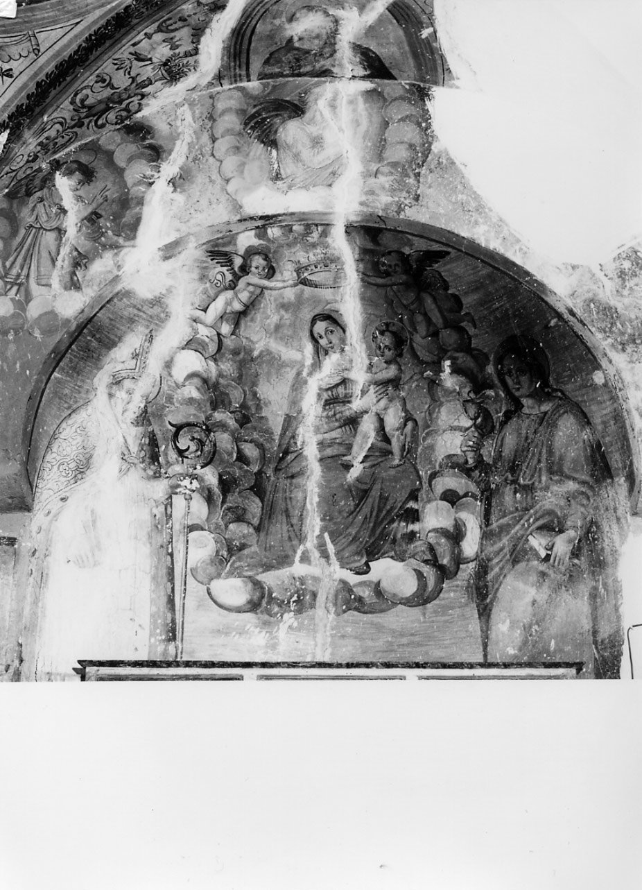 Madonna in gloria (dipinto, opera isolata) - ambito Italia centrale (sec. XVI)