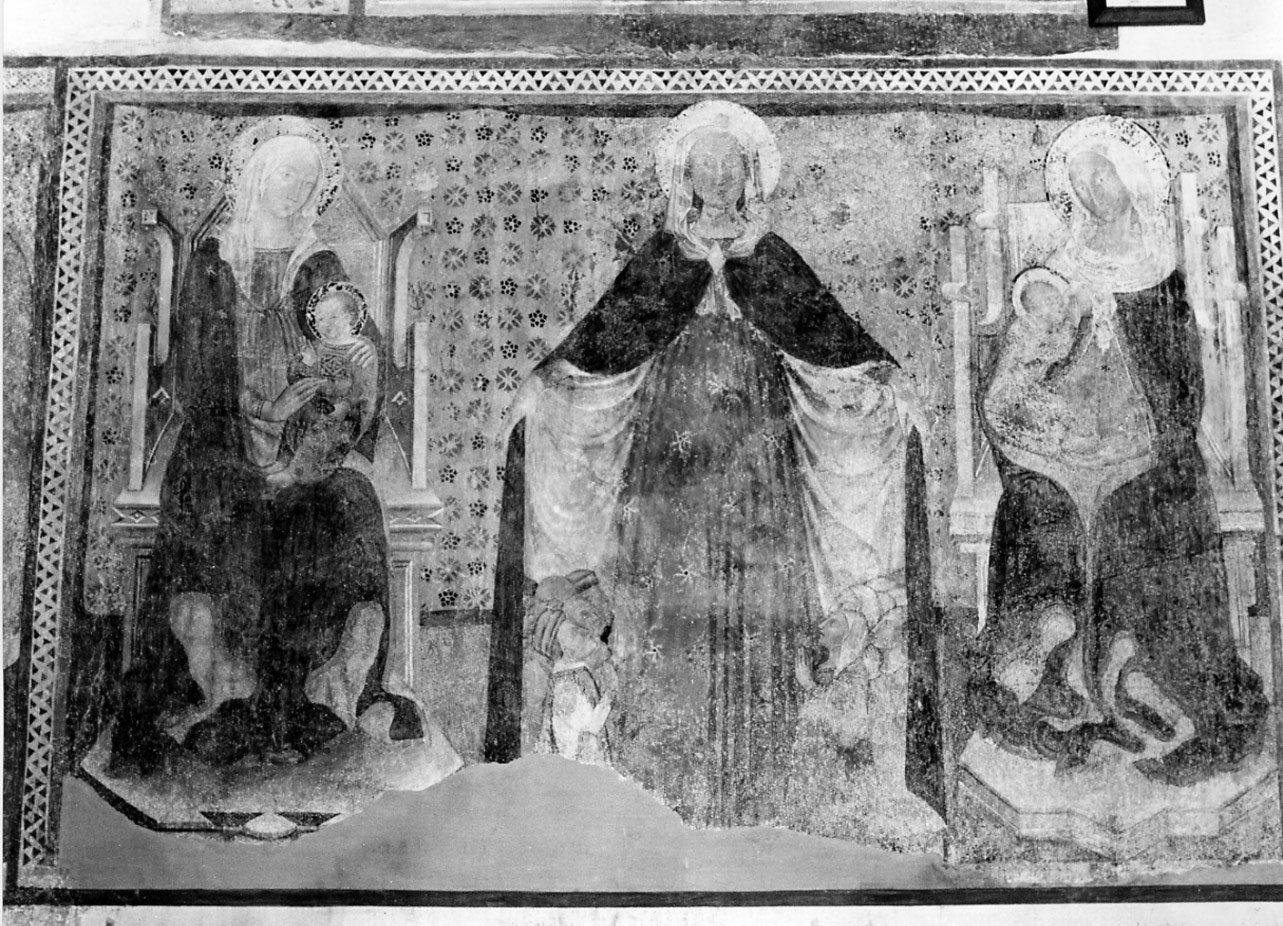Madonna della Misericordia (dipinto, opera isolata) - ambito Italia centrale (sec. XV)