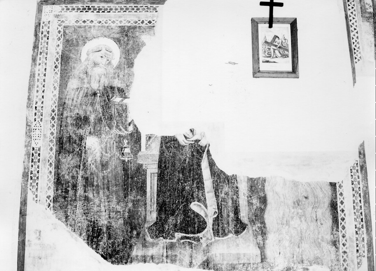 Madonna con Bambino e Sant'Antonio (dipinto, opera isolata) - ambito Italia centrale (sec. XIV)