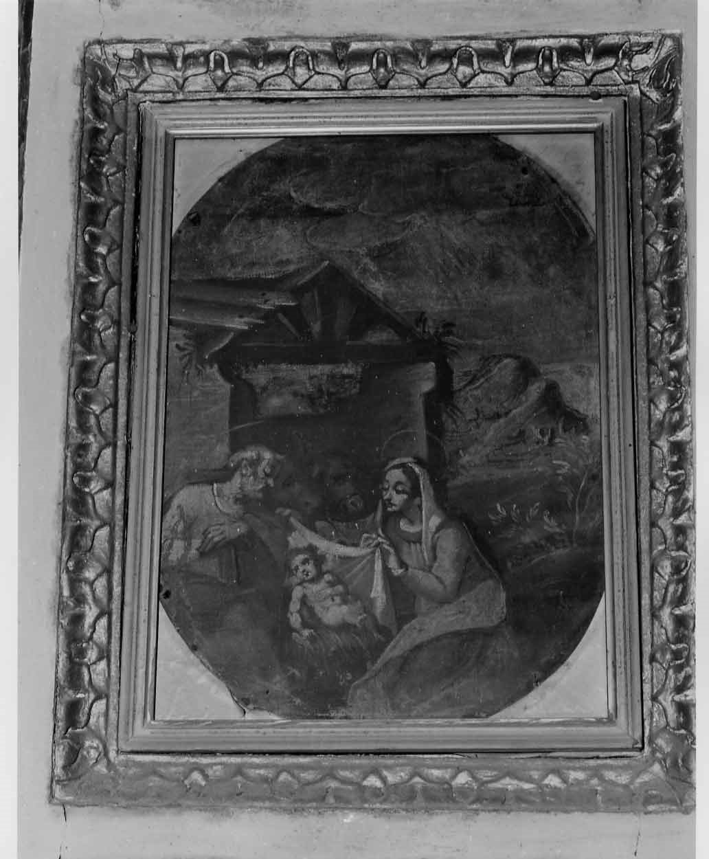 natività di Gesù (dipinto, elemento d'insieme) - ambito italiano (prima metà sec. XVII)