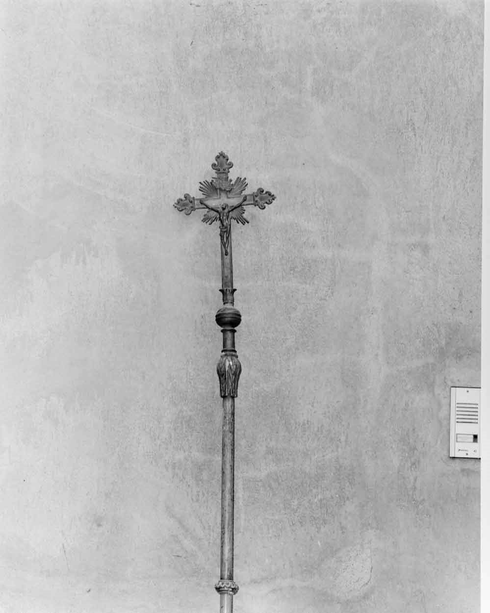 croce processionale, opera isolata - bottega italiana (sec. XIX)