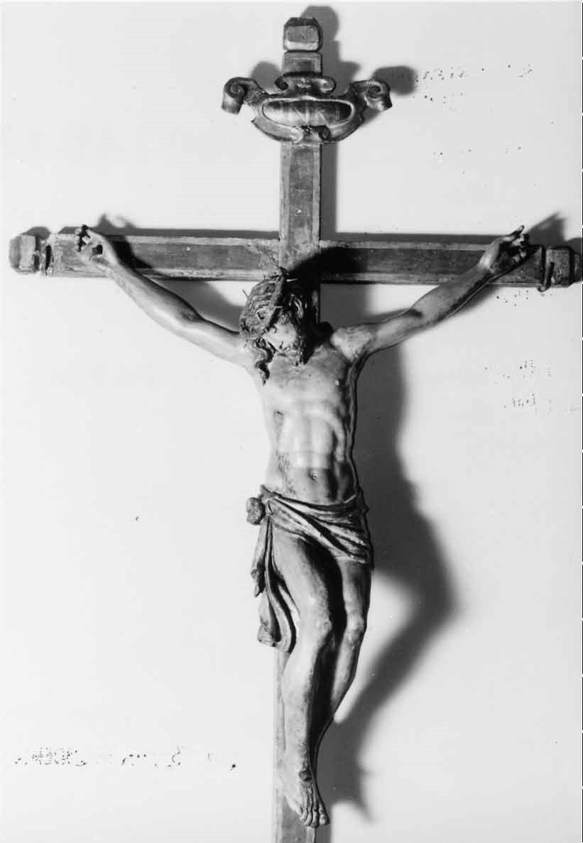 Cristo crocifisso (croce processionale, opera isolata) - ambito umbro (ultimo quarto sec. XVII)
