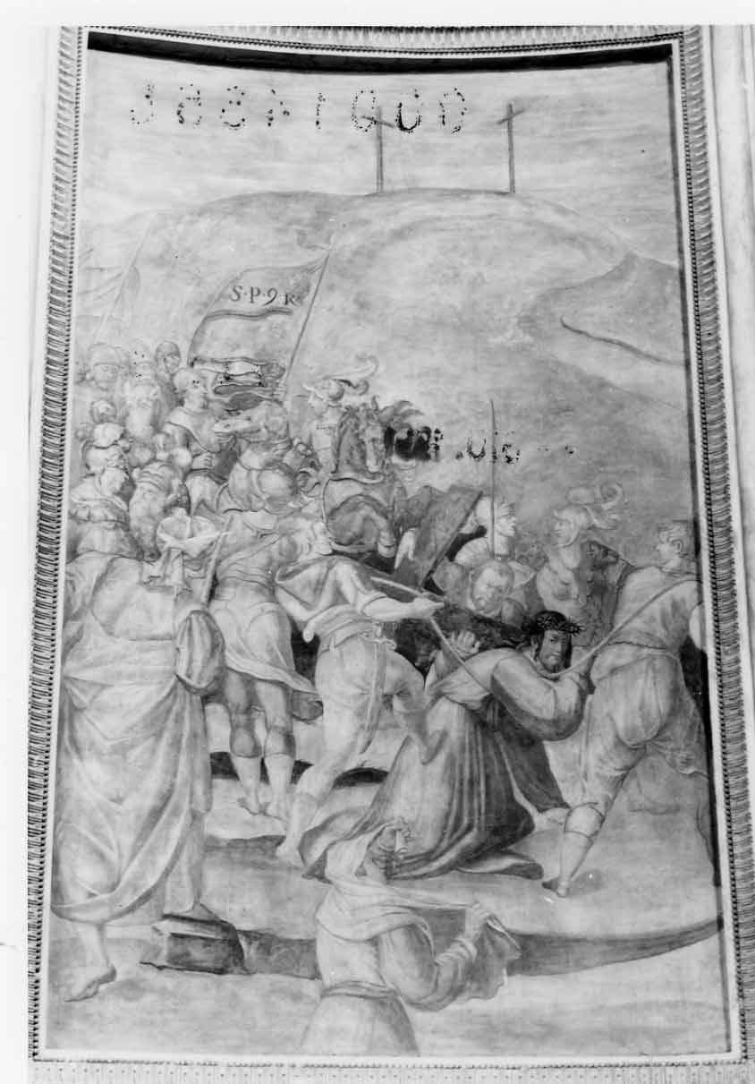 salita di Cristo al monte Calvario (dipinto) - ambito romano (prima metà sec. XVII)