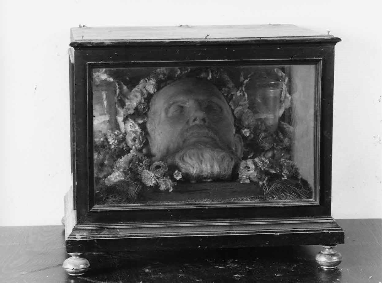 reliquiario a teca - a cassetta, opera isolata - bottega italiana (sec. XIX)