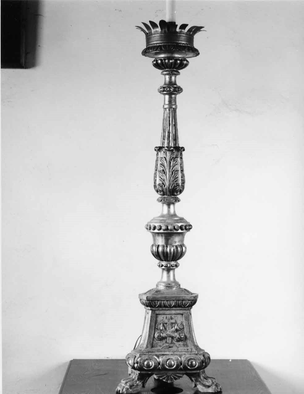 candelabro, opera isolata - bottega italiana (sec. XVII)