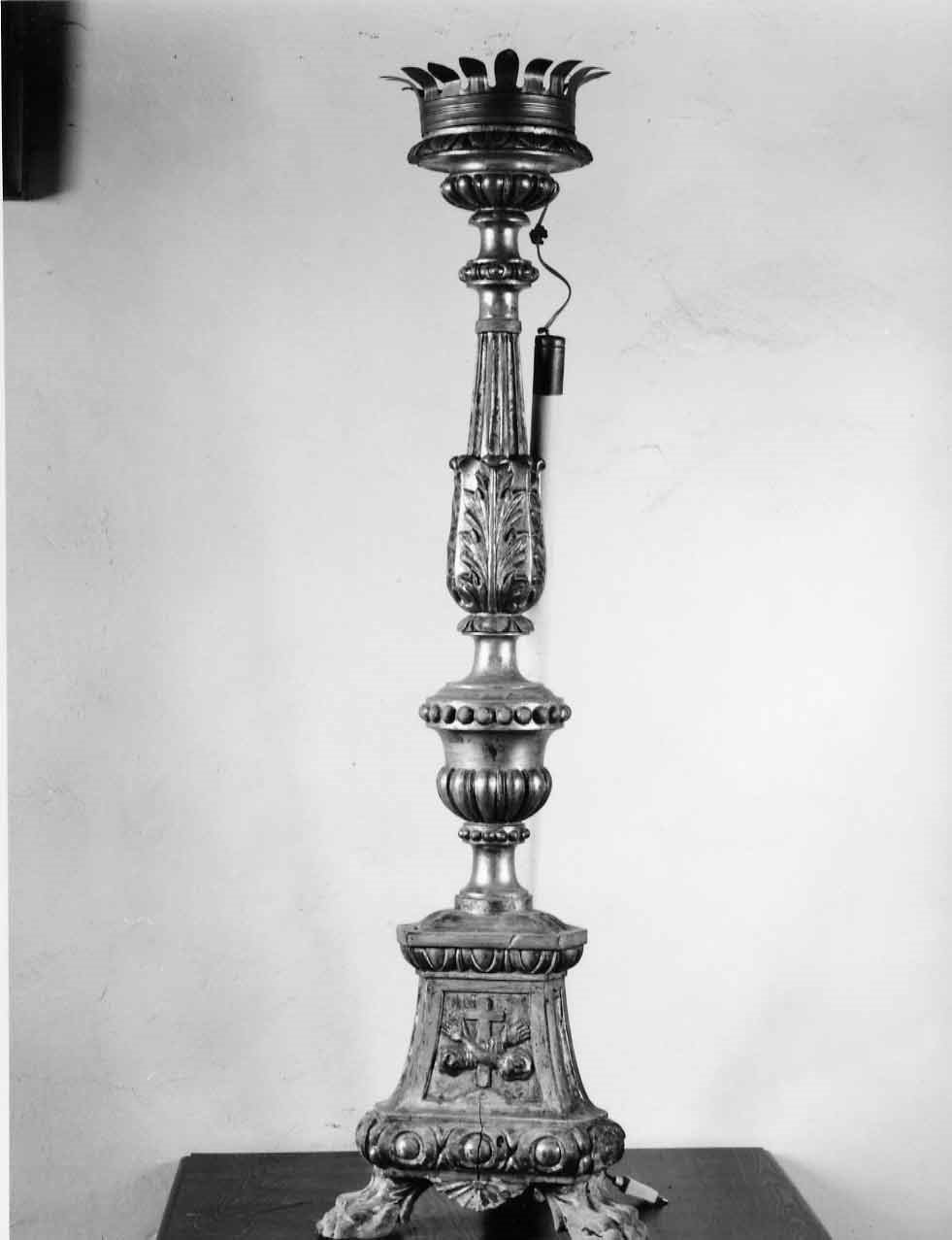 candelabro, opera isolata - bottega italiana (sec. XVII)
