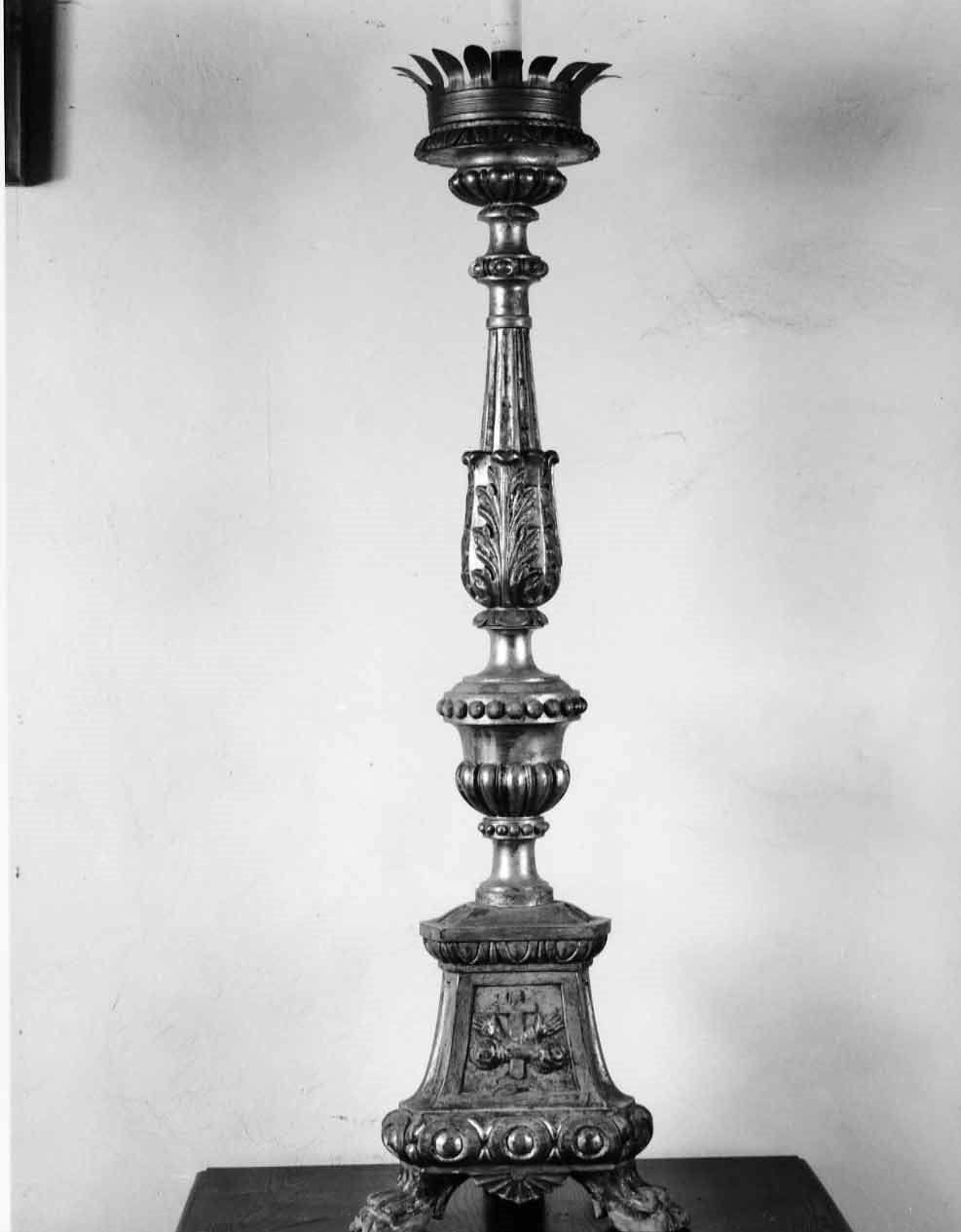 candelabro, opera isolata - bottega italiana (sec. XVII)