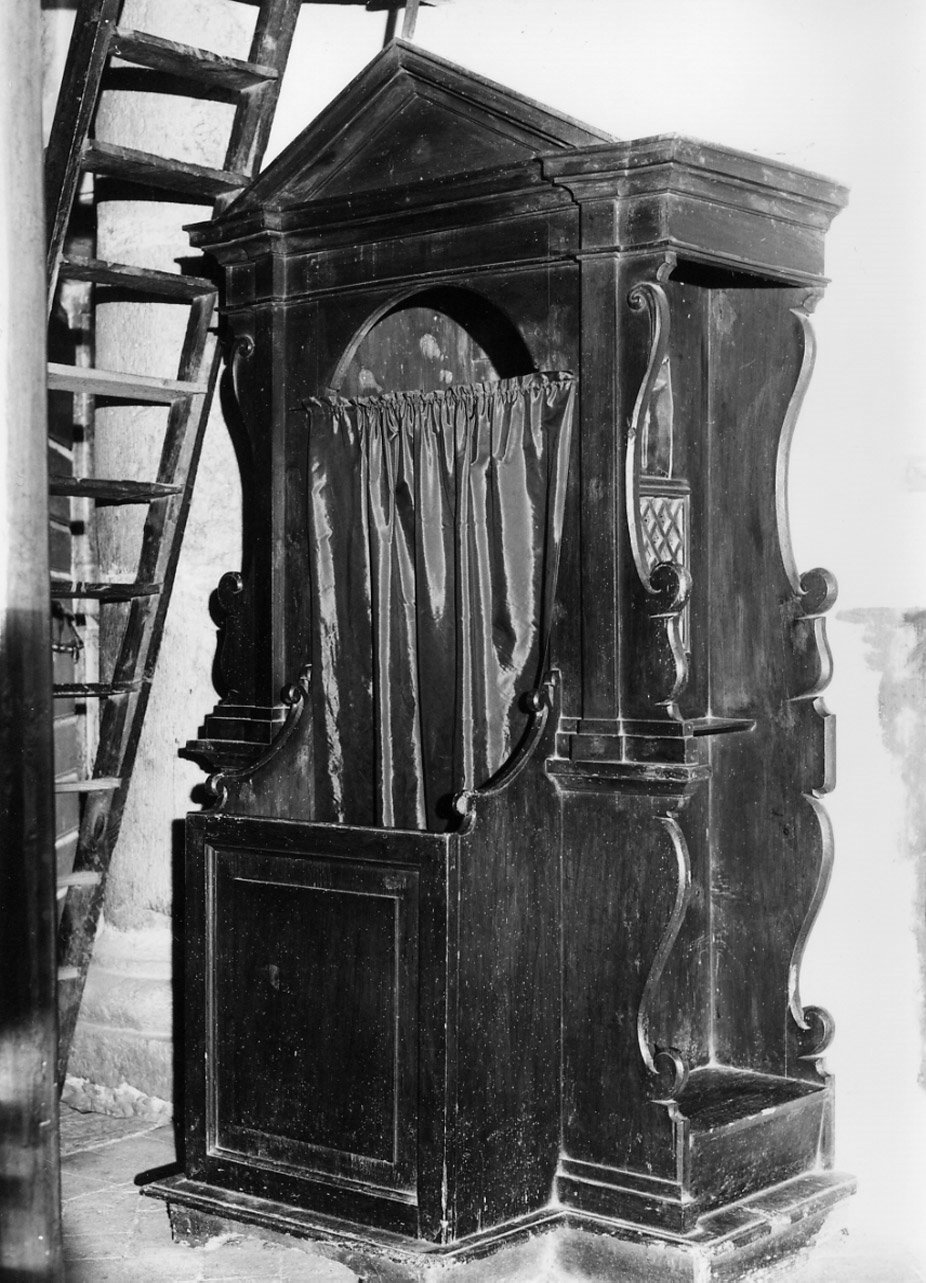 confessionale, opera isolata - bottega Italia centrale (sec. XVIII)
