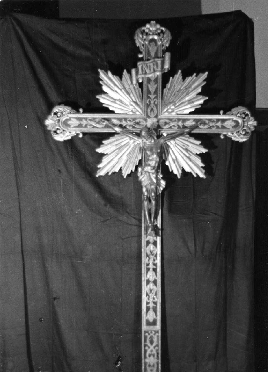 croce d'altare, opera isolata - bottega Italia centrale (sec. XVIII)