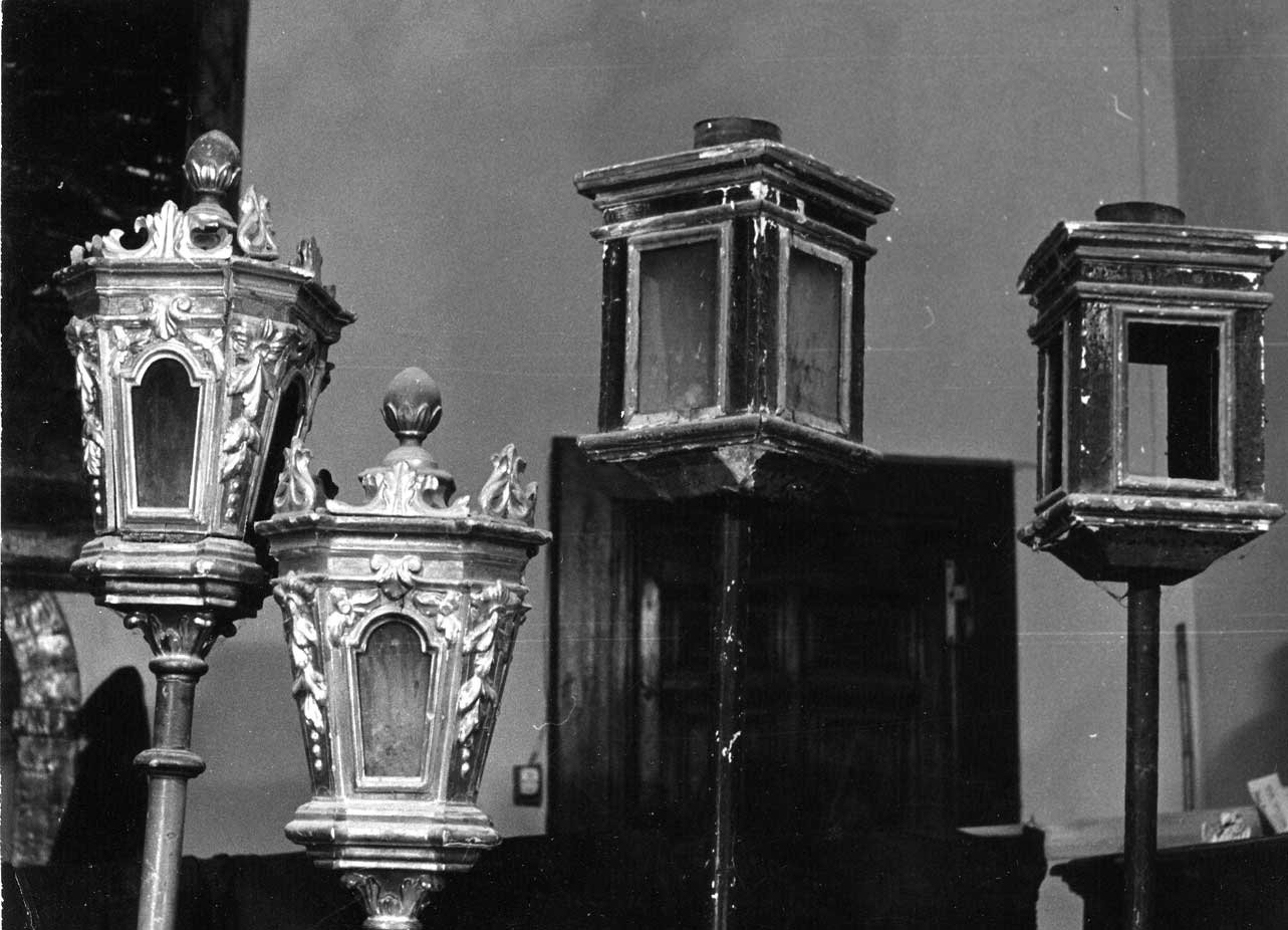 lanterna processionale, insieme - bottega Italia centrale (sec. XVII)