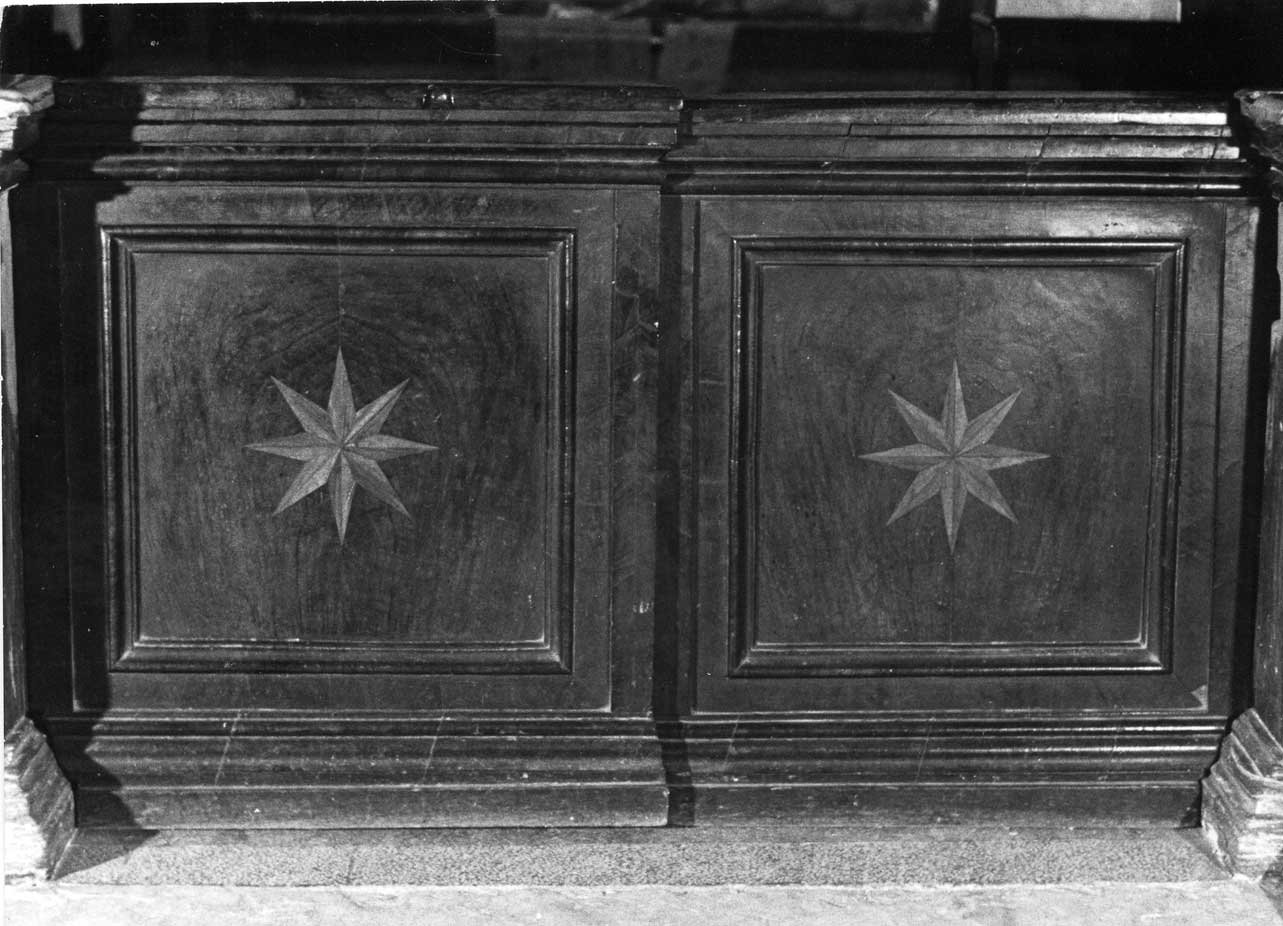 recinzione del presbiterio, coppia - bottega Italia centrale (sec. XVIII)