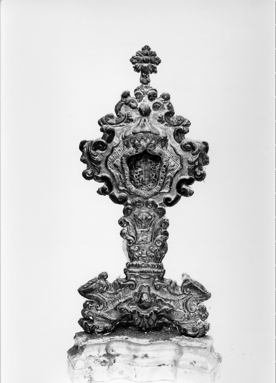 reliquiario - a ostensorio, opera isolata - bottega Italia centrale (sec. XVIII)