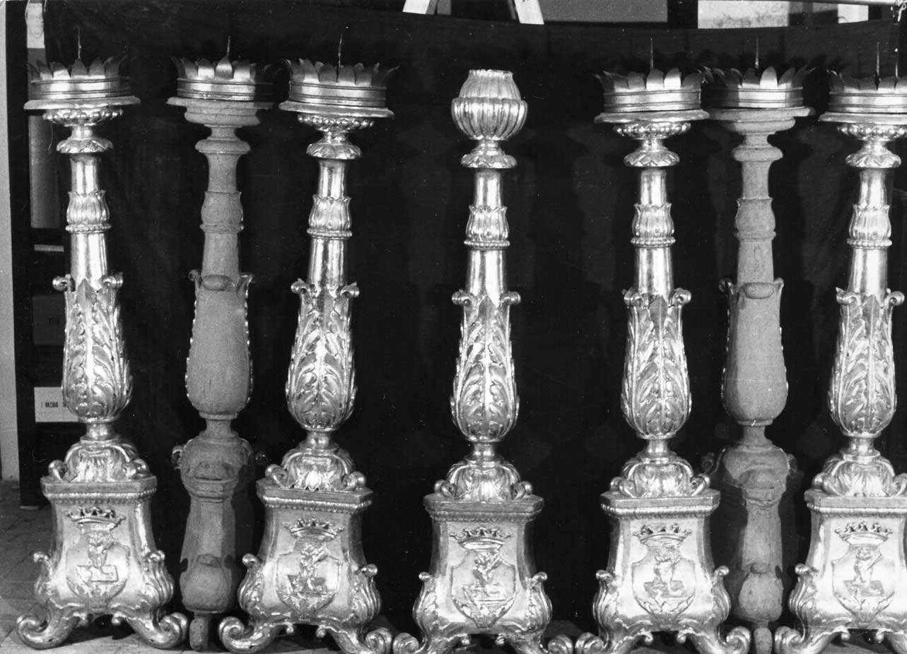 candeliere, serie - bottega Italia centrale (sec. XVIII)