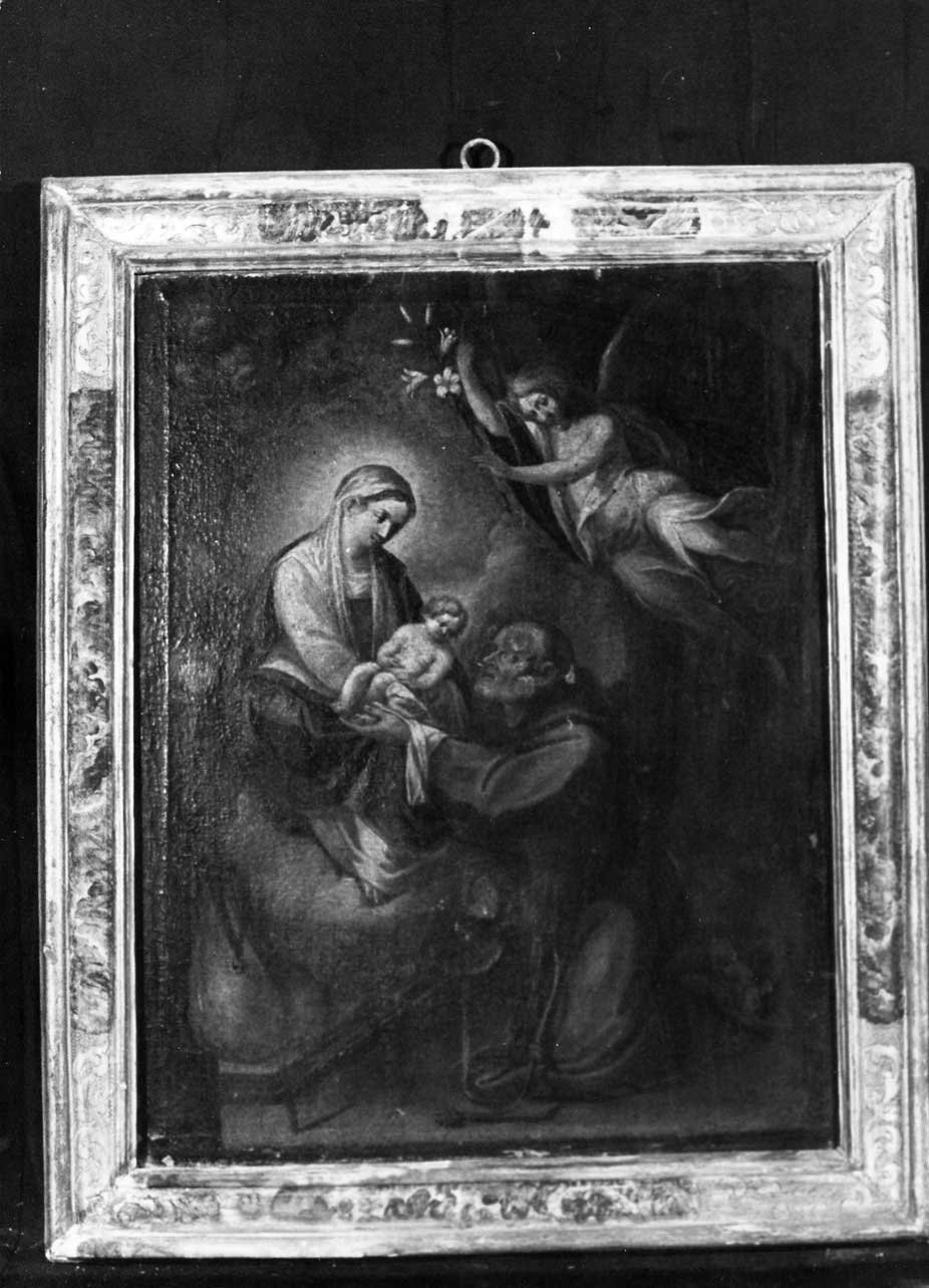 Madonna annunciata (dipinto, opera isolata) di Bartolomei Annibale (attribuito) (sec. XIX)