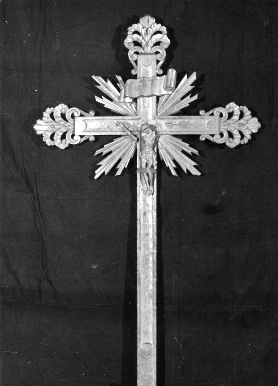 crocifisso, opera isolata - bottega Italia centrale (sec. XVIII)