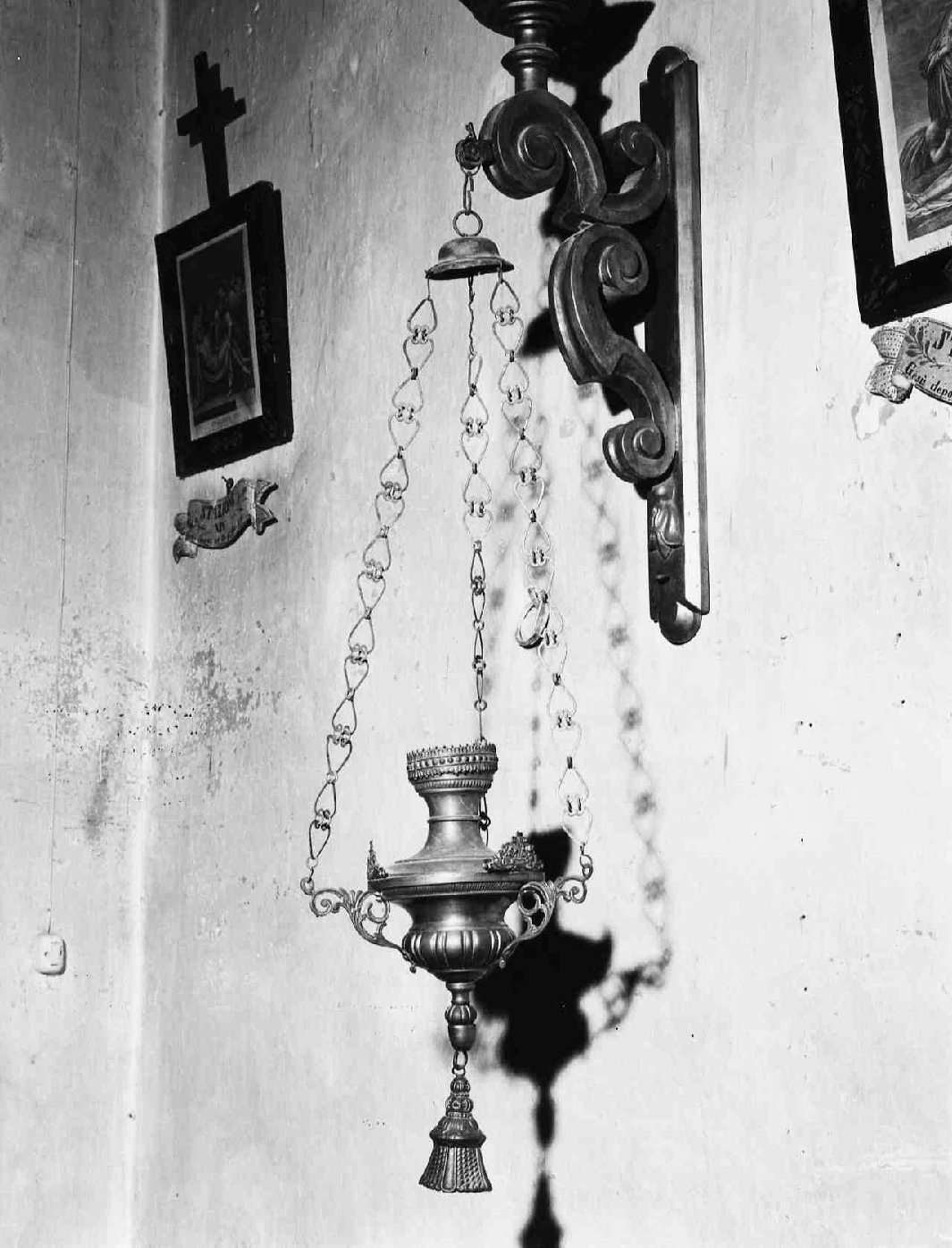 lampada pensile, serie - bottega umbra (secc. XIX/ XX)