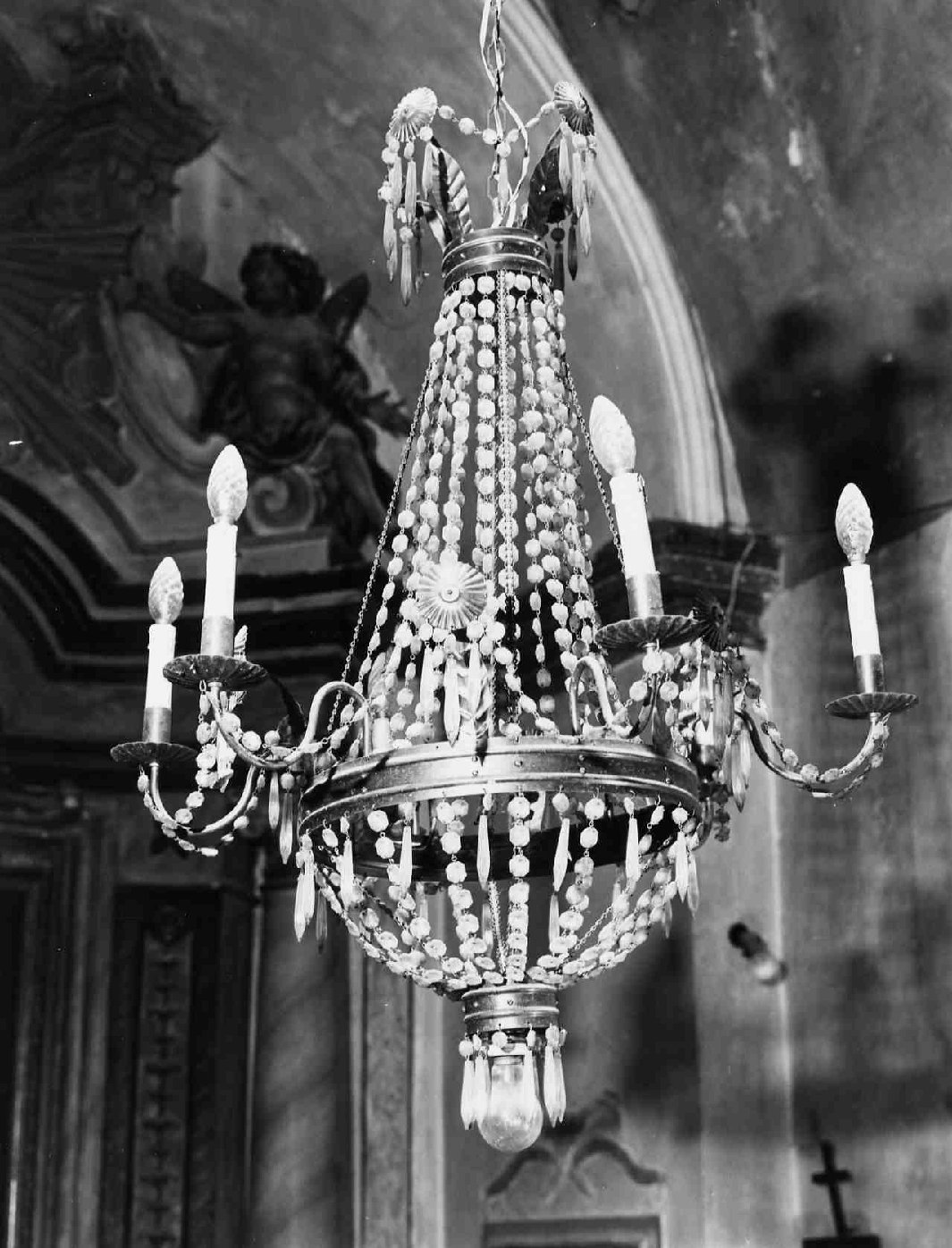 lampadario - a bracci, opera isolata - bottega italiana (secc. XIX/ XX)