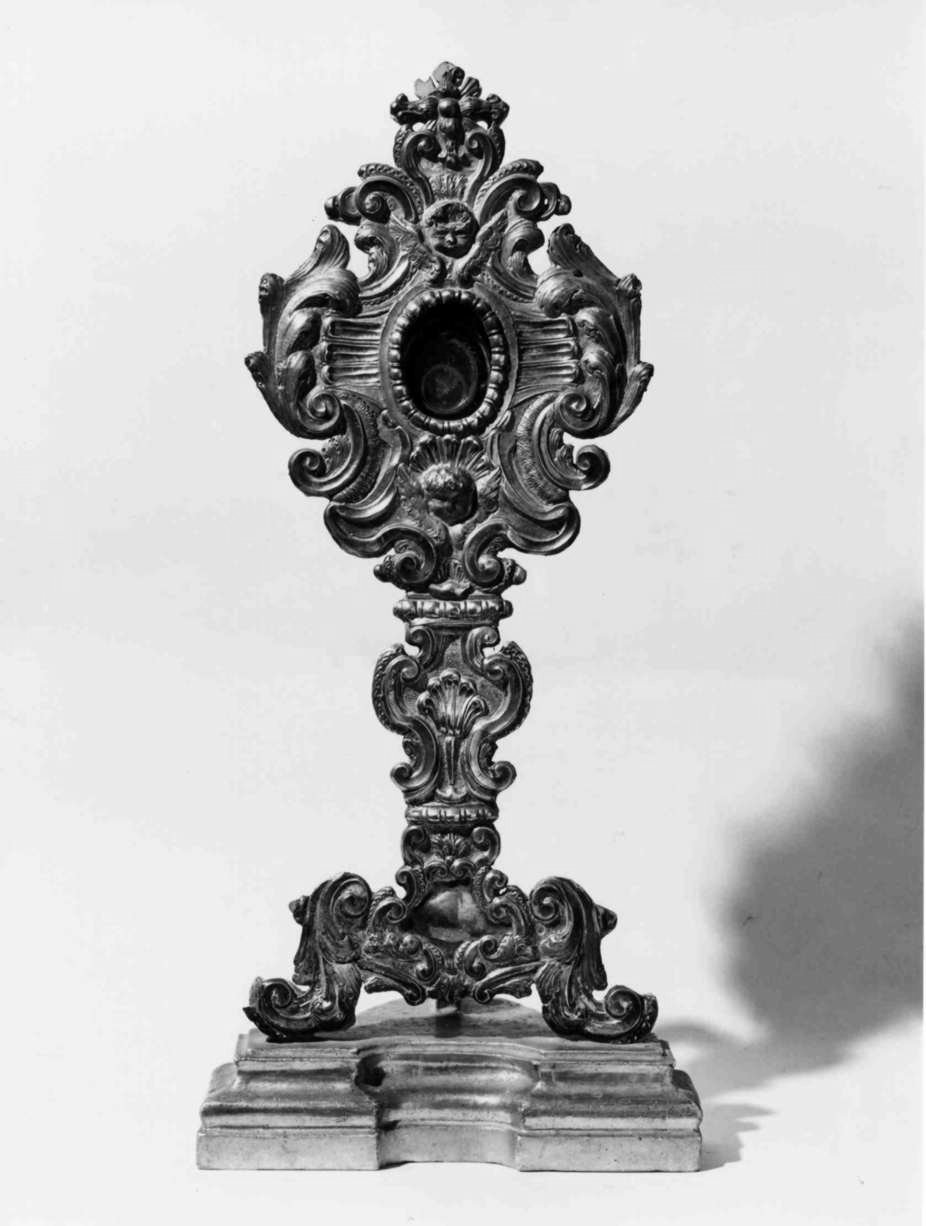 reliquiario - a ostensorio, opera isolata - bottega umbra (sec. XIX)