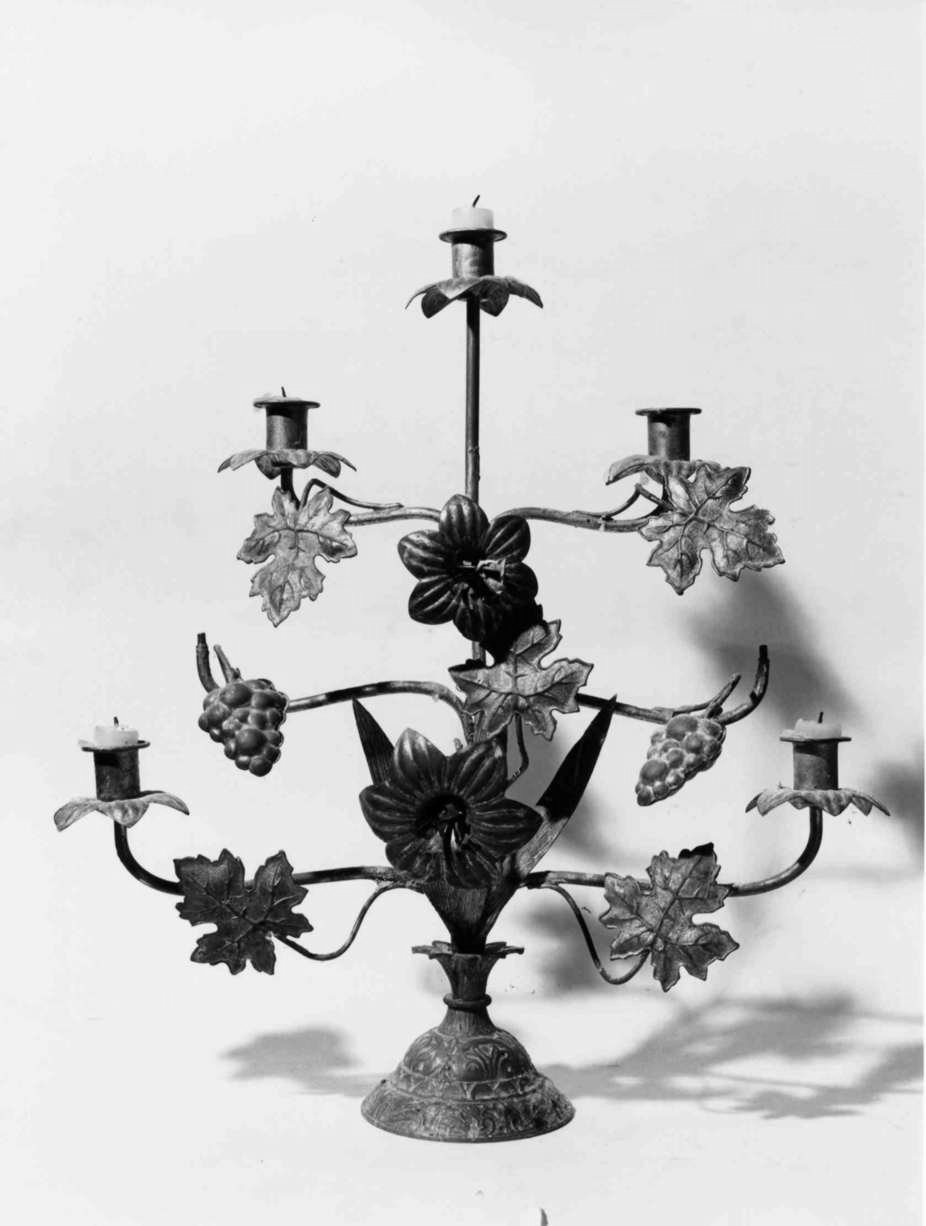 candeliere, serie - bottega umbra (sec. XIX)