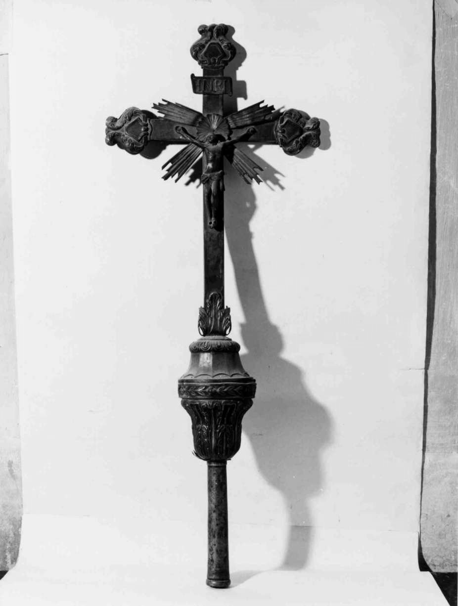 croce processionale, opera isolata - bottega umbra (sec. XIX)