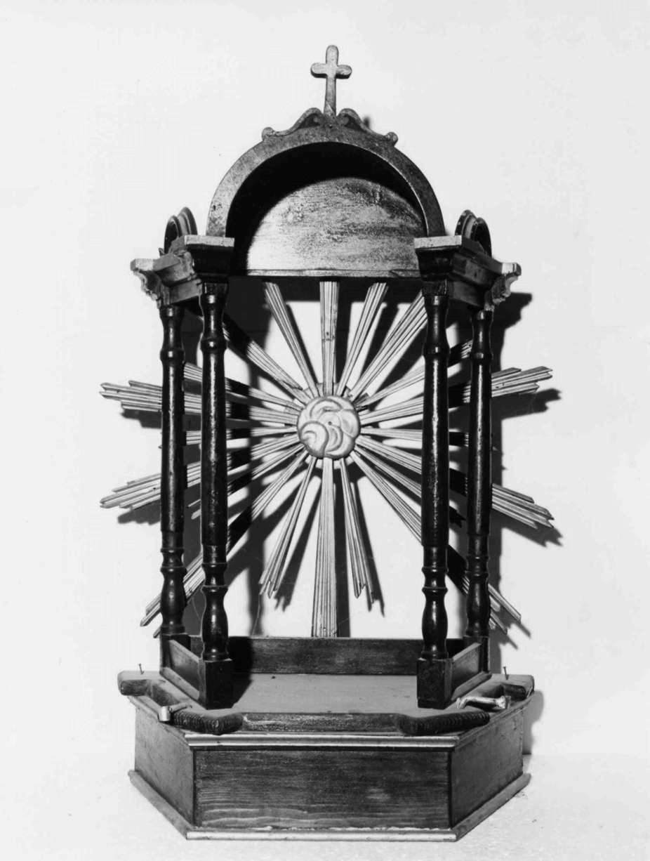 tronetto per esposizione eucaristica, opera isolata - bottega umbra (secc. XIX/ XX)