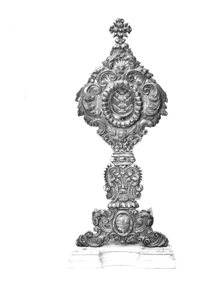 reliquiario - a ostensorio - bottega italiana (sec. XVIII)