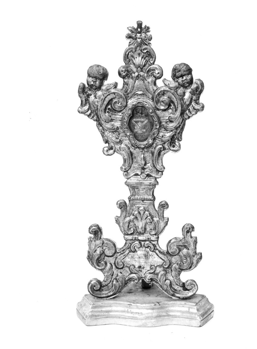 reliquiario - a ostensorio - bottega italiana (secc. XVII/ XVIII)