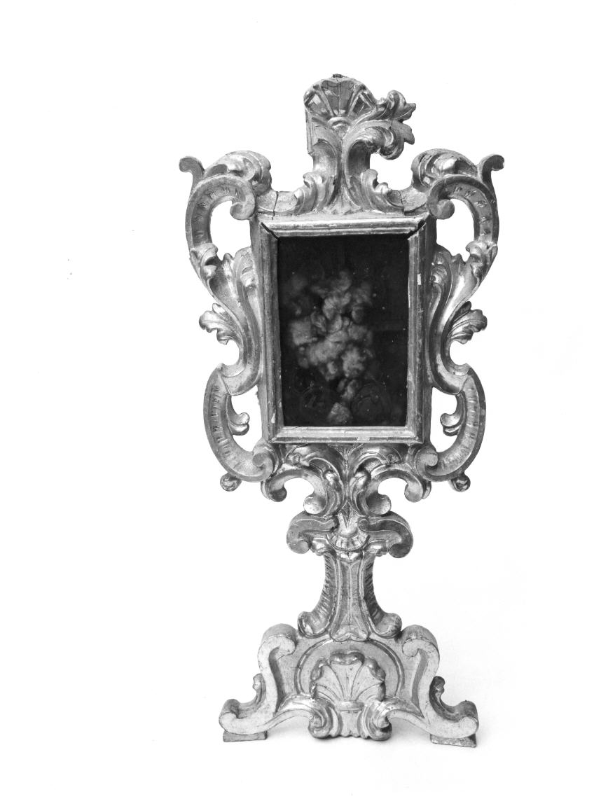 reliquiario - a tabella, serie - bottega italiana (sec. XVIII)