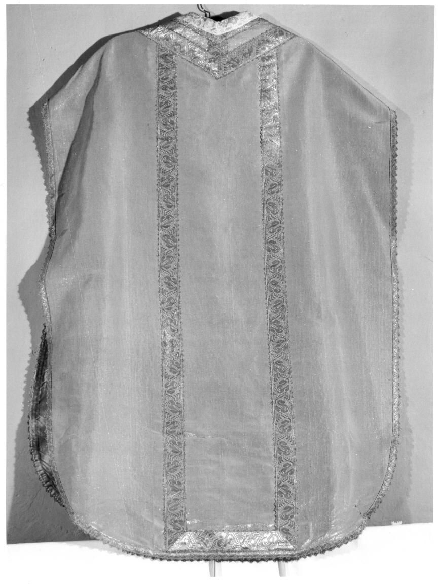 paramento liturgico, insieme - manifattura Italia centrale (inizio sec. XIX)