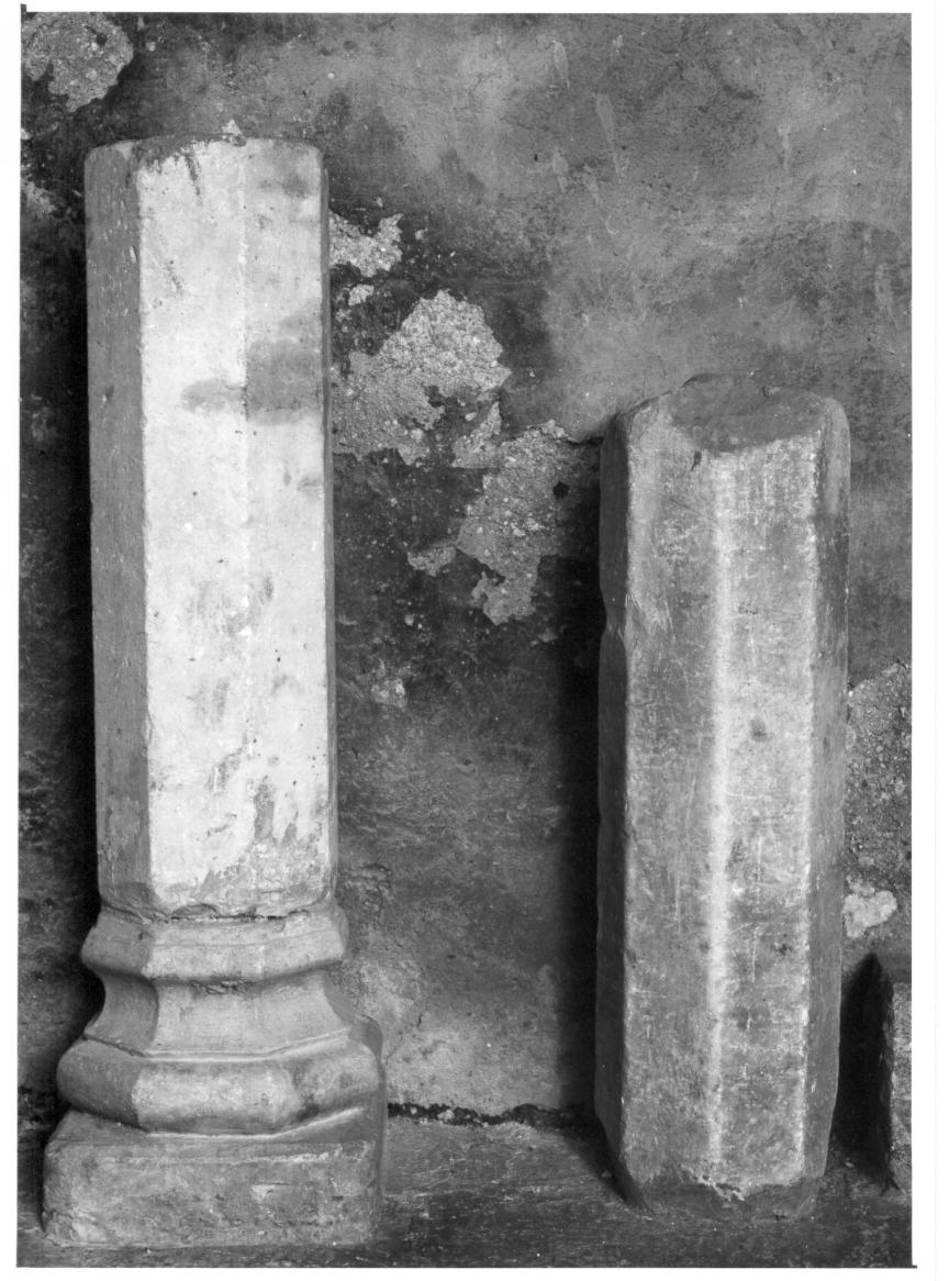 pilastro, frammento - bottega italiana (secc. XV/ XVI)