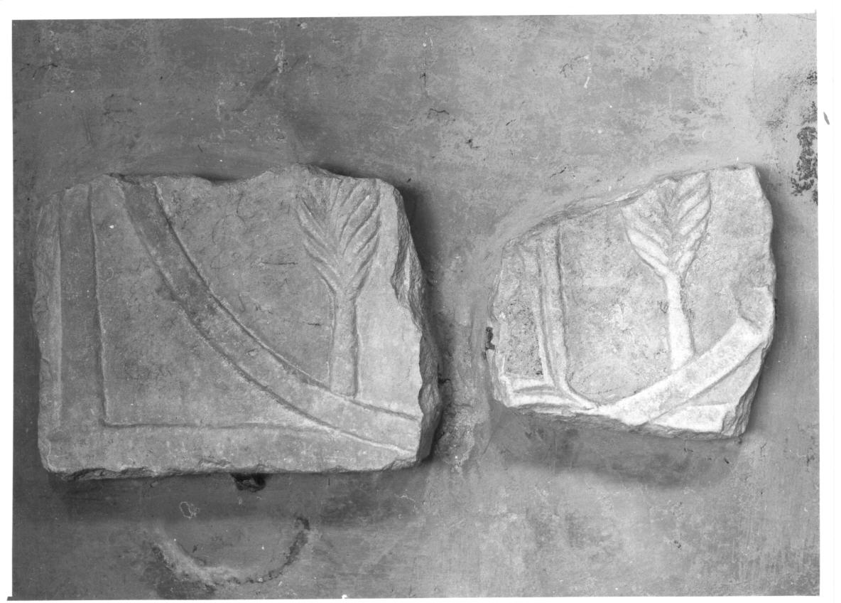 rilievo, frammento - bottega italiana (secc. VI/ VII)