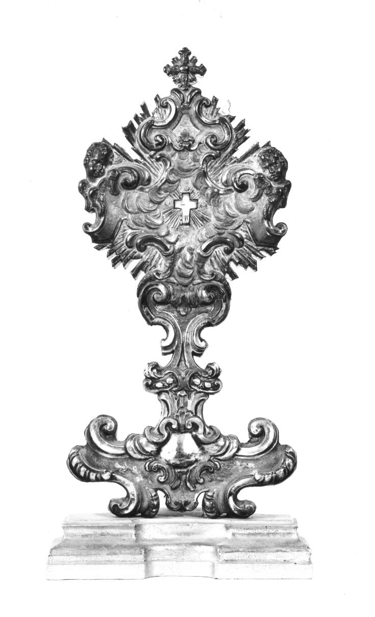 reliquiario - a ostensorio - bottega romana (sec. XVIII)
