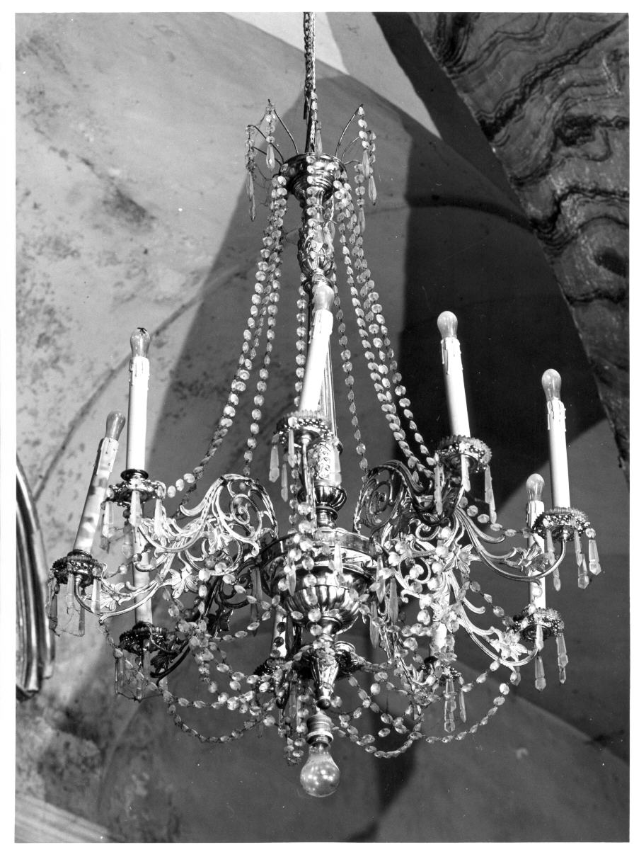 lampadario - bottega fiorentina (primo quarto sec. XX)