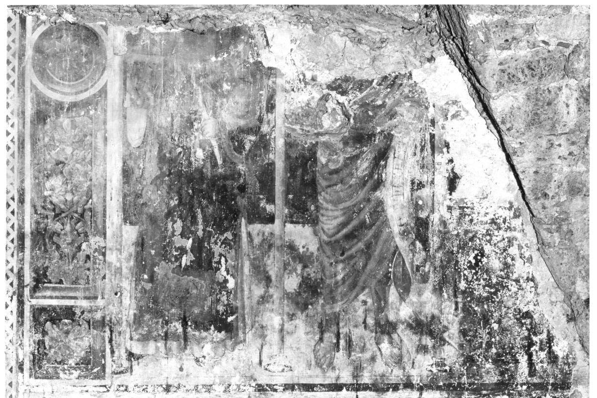 Santi (dipinto, frammento) - ambito umbro (seconda metà sec. XV)