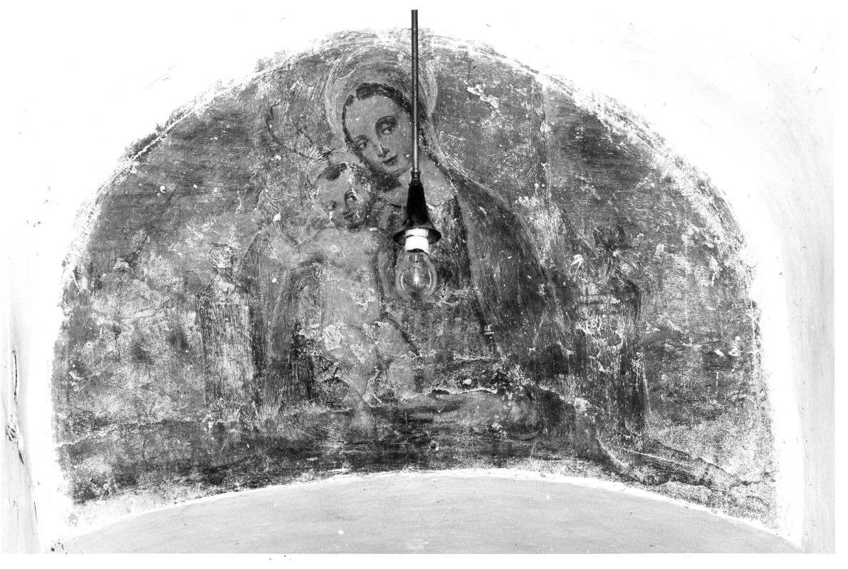 Madonna in trono con Bambino (dipinto) - ambito umbro (secc. XVI/ XVII)